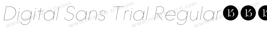 Digital Sans Trial Regular字体转换